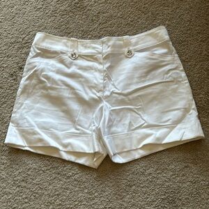 White House Black Market White Shorts.
